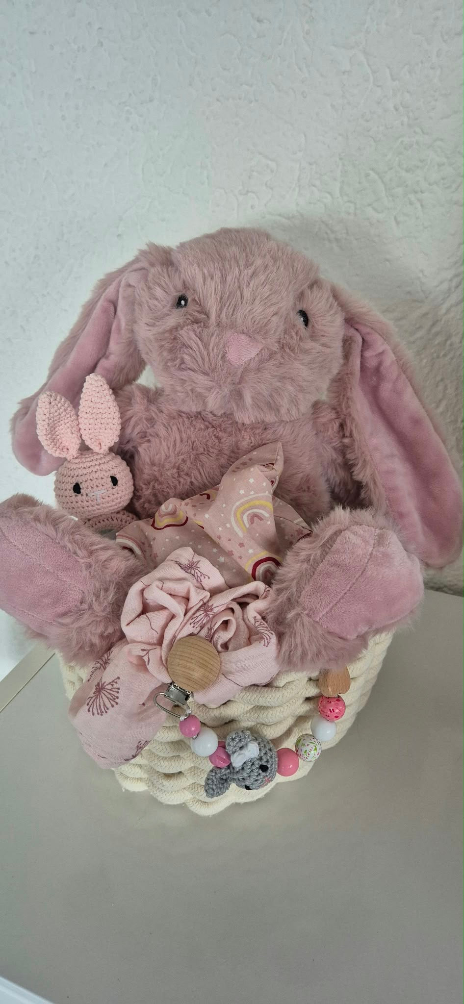 Babygeschenk-Körbchen