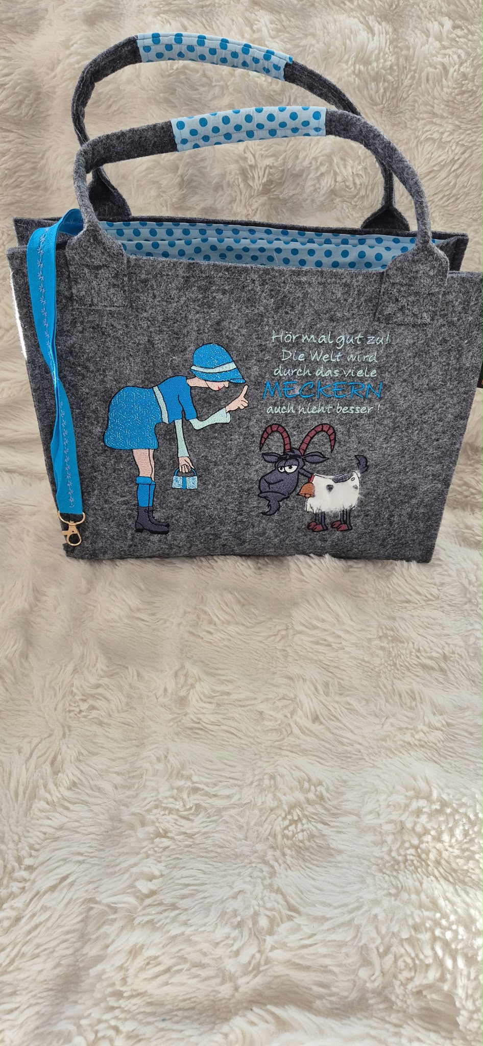 Filztasche „Meckern“