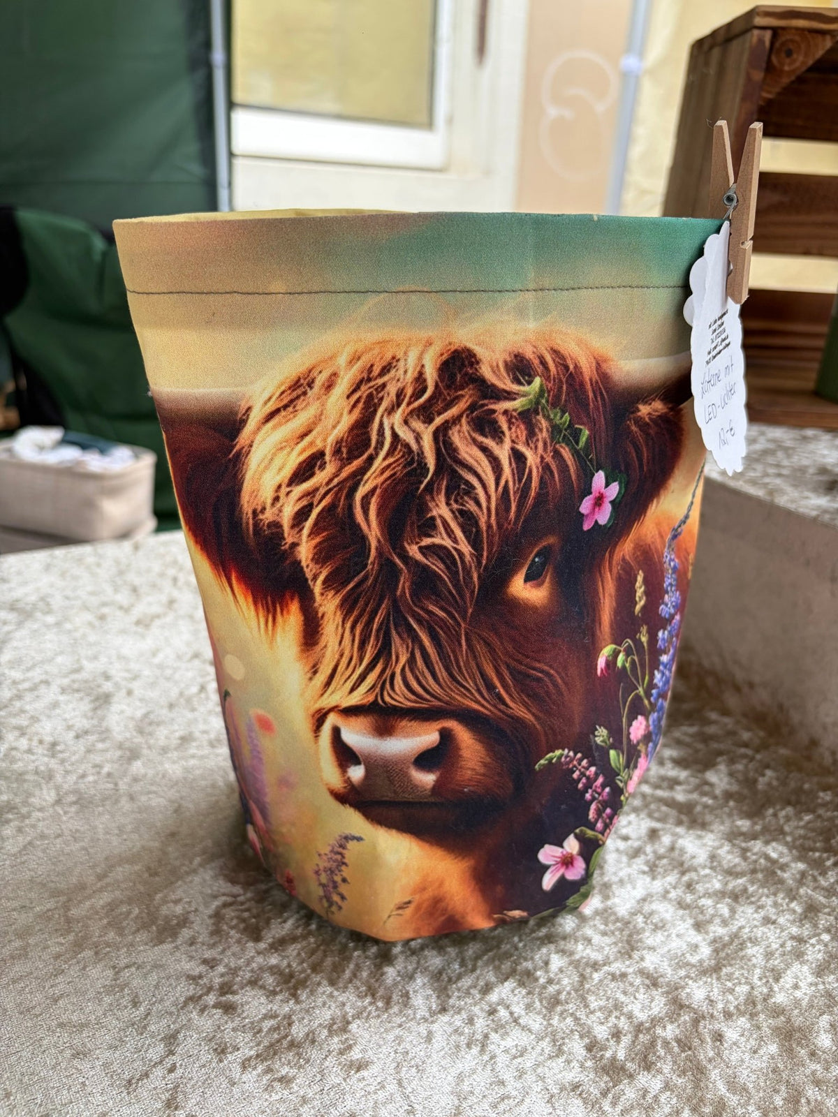 Windlicht „Highland Cow“