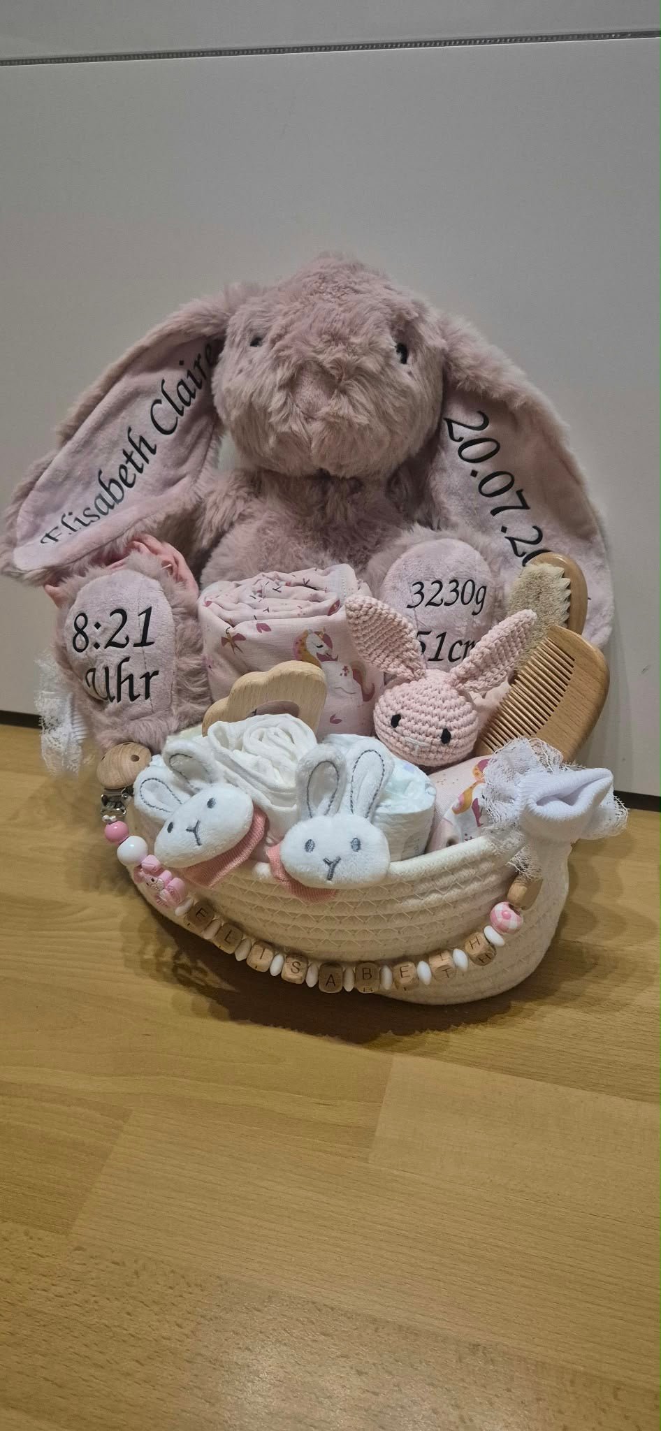 Babygeschenk-Körbchen