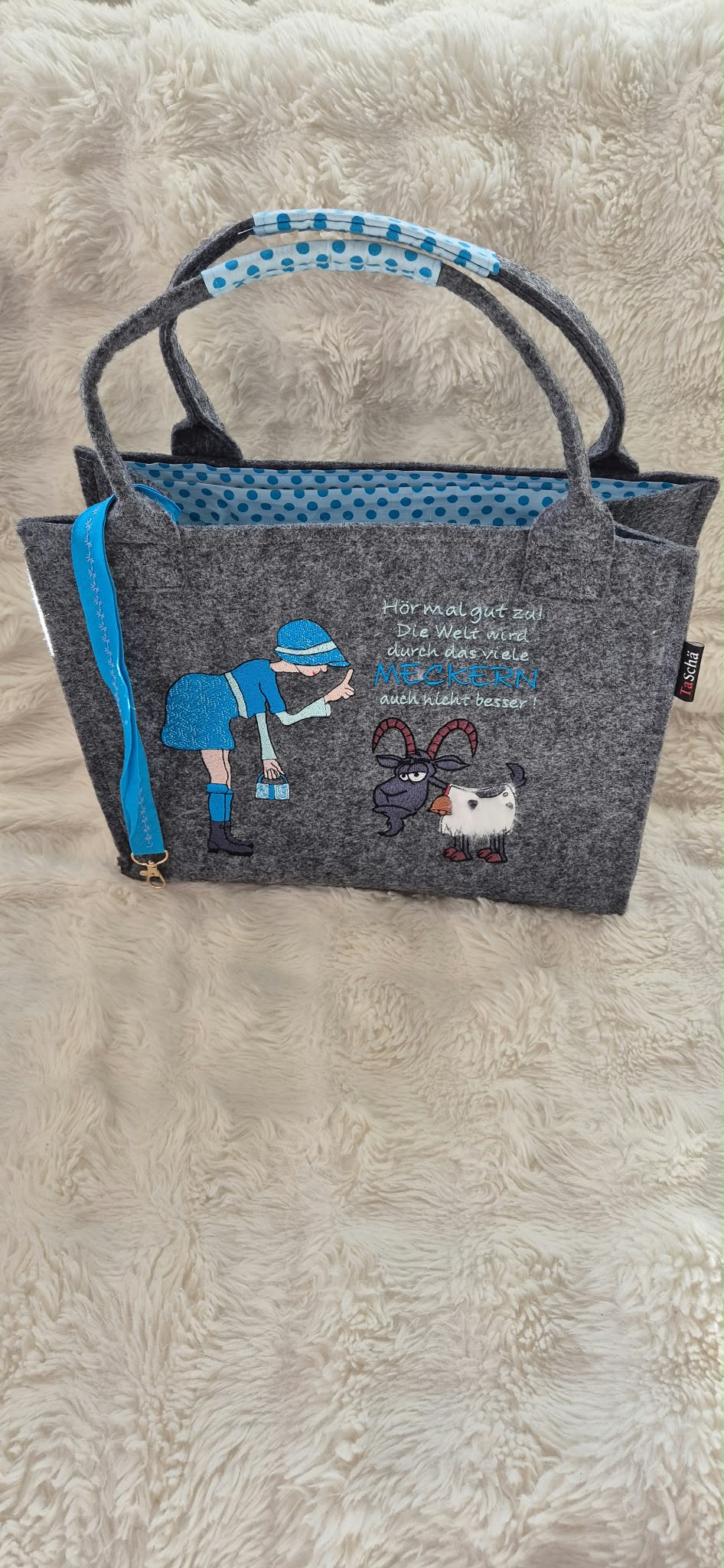 Filztasche „Meckern“