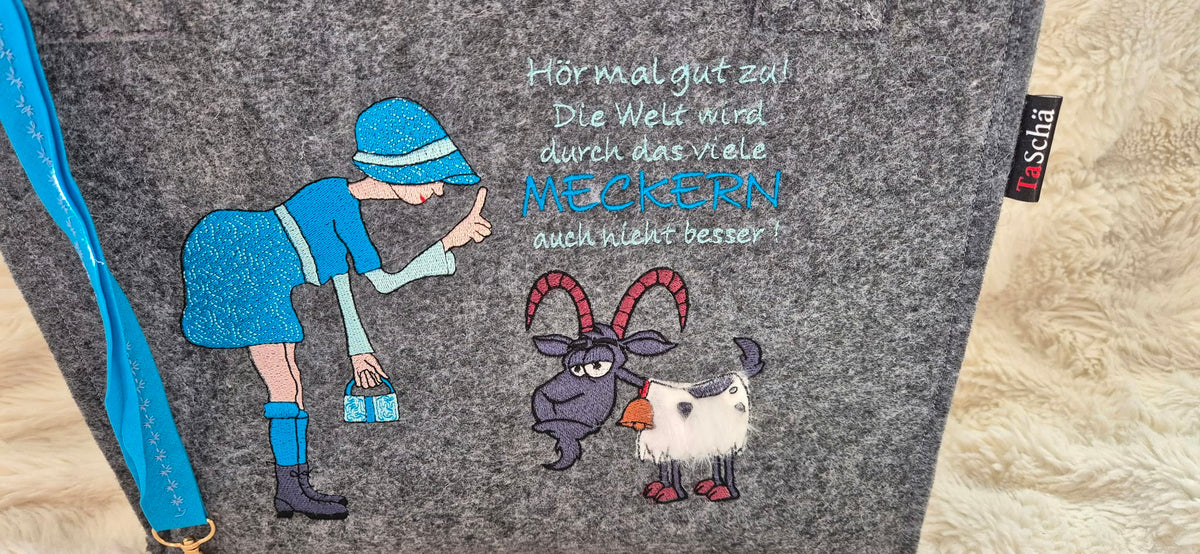 Filztasche „Meckern“