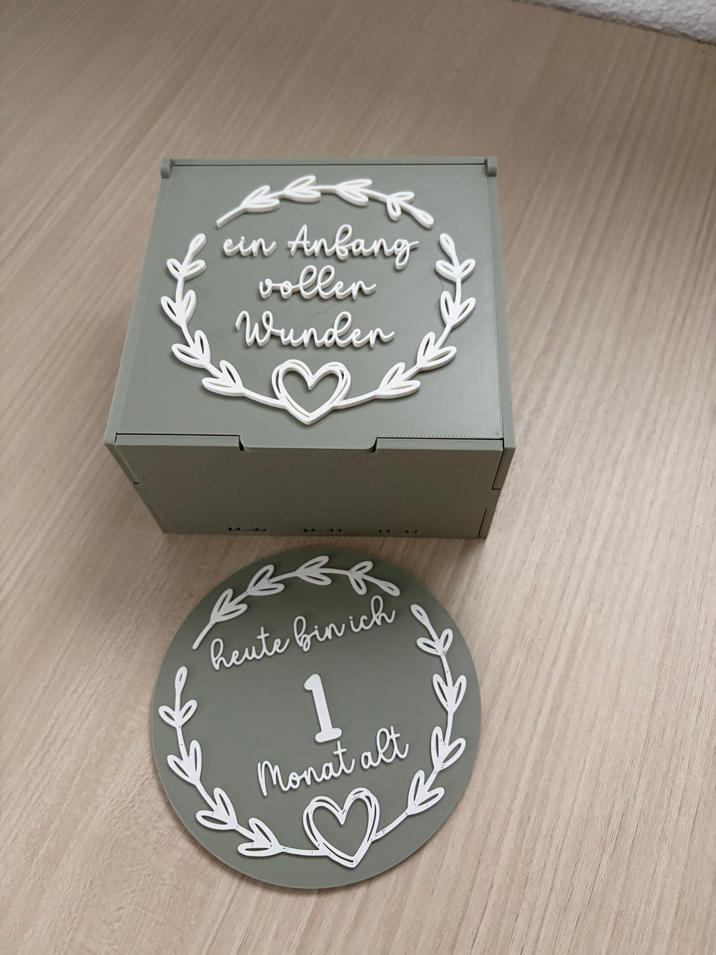 Meilenstein-Set mit Erinnerungsbox