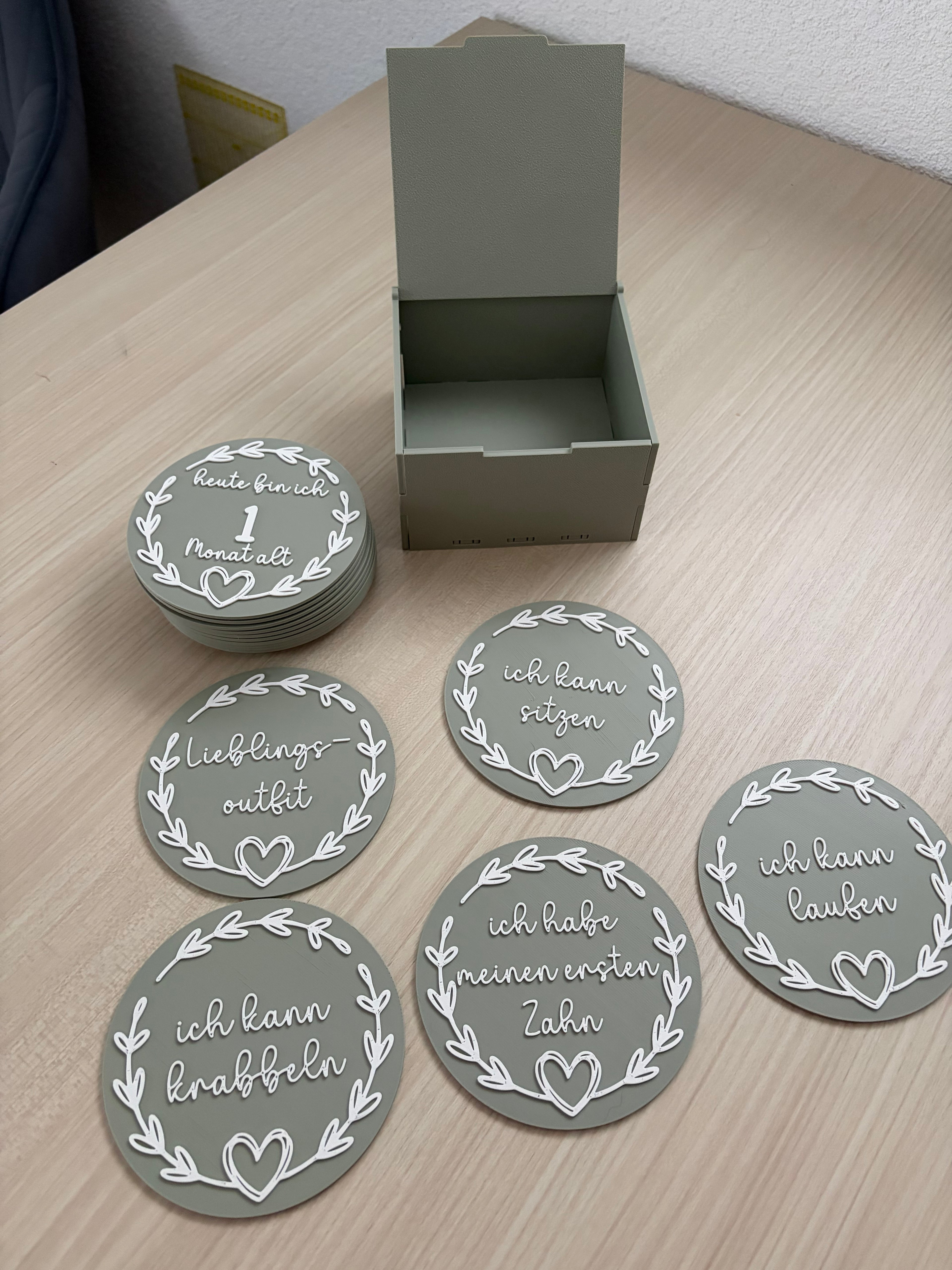 Meilenstein-Set mit Erinnerungsbox
