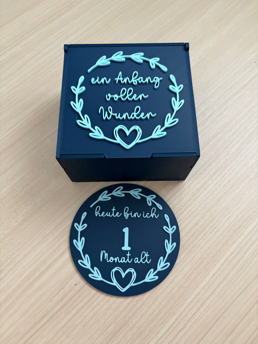 Meilenstein-Set mit Erinnerungsbox